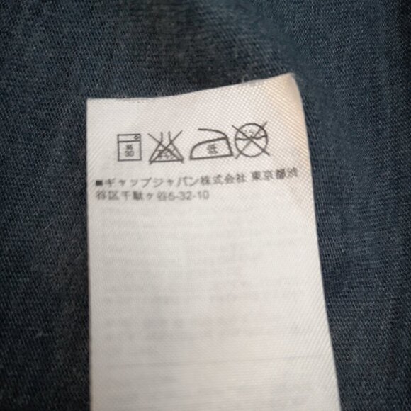 Banana Republic Men's Size Large Dark Grey Plaid Short Sleeve Polo Shirt - Picture 5 of 9